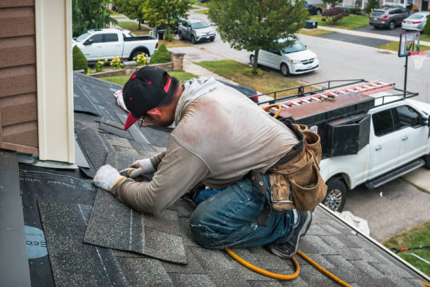 Professional Roofing technician working in Louisburg, NC